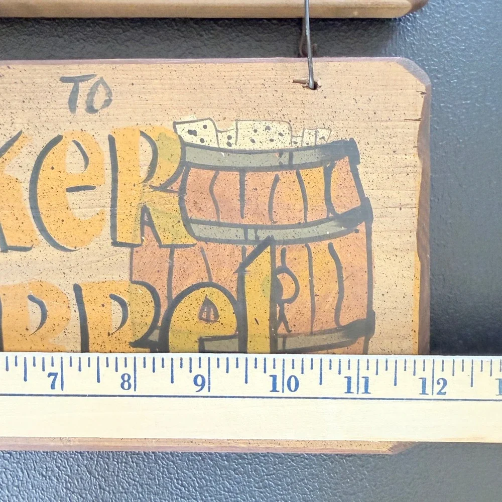 Kitchen Closed Gone to Cracker Barrel Wall Decor Brown Rustic Wood Sign